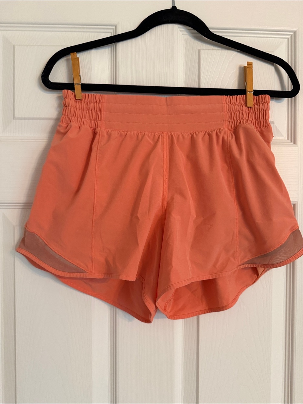 lululemon athletica Hottie Hot High Rise 4” Coral Athletic Running Shorts
